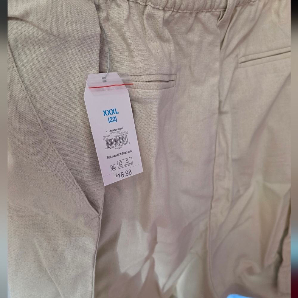 Womens Tan Shorts - XXXL